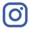 Instagram blue icon.